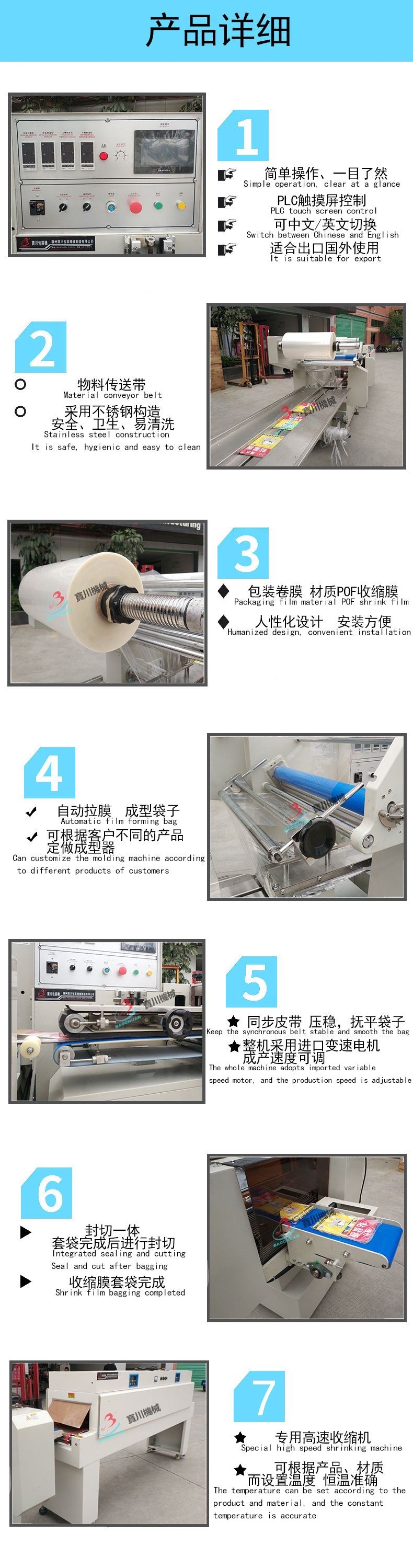 高速封切收缩机详细